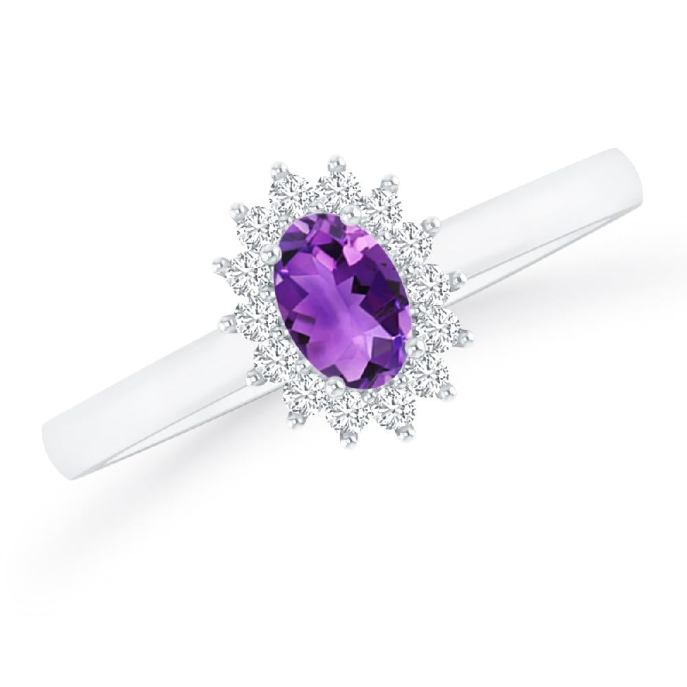 White Gold - Amethyst