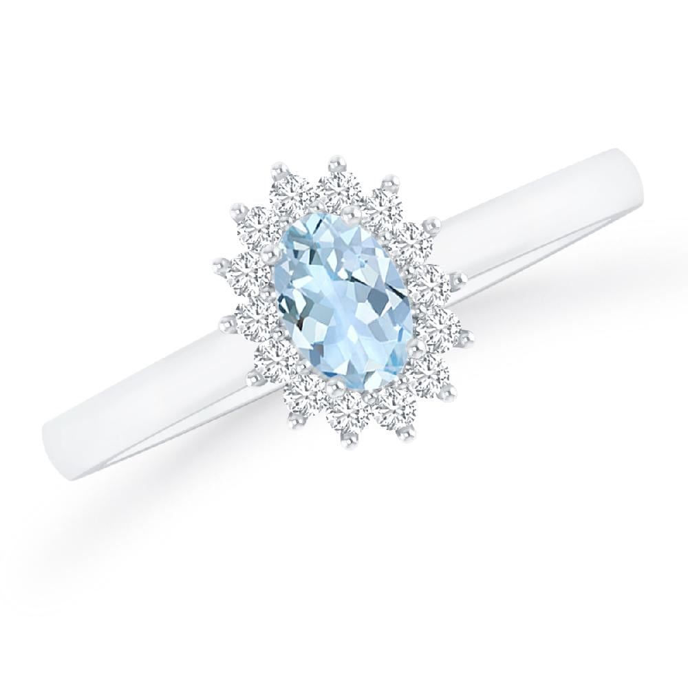 White Gold - Aquamarine