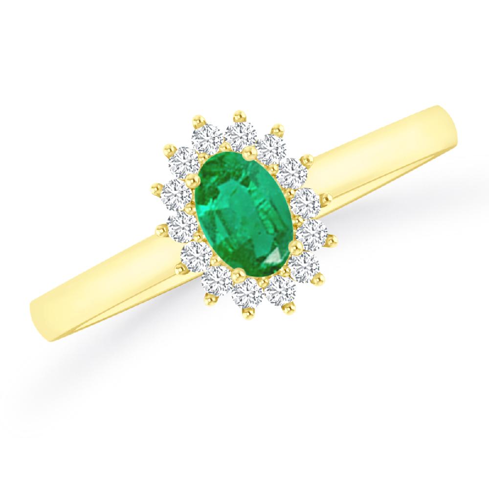 Yellow Gold - Emerald