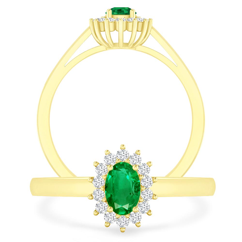 Yellow Gold - Emerald