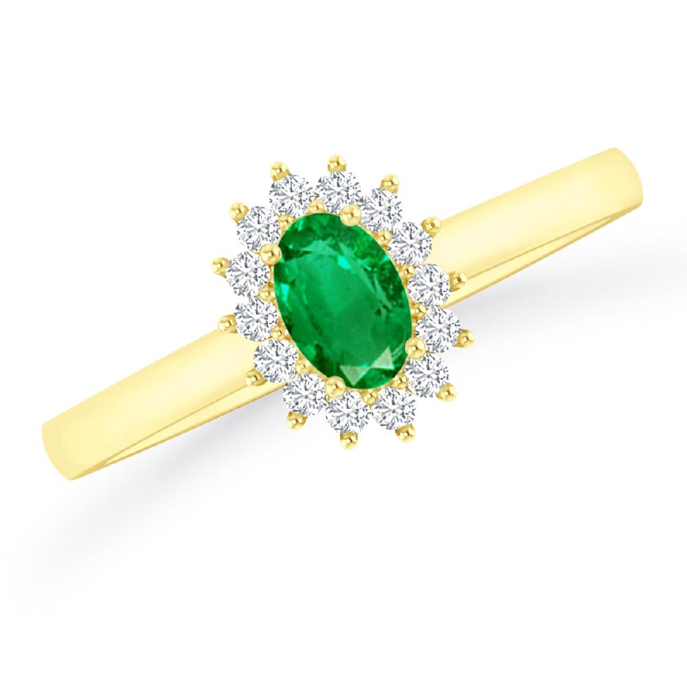 Yellow Gold - Emerald