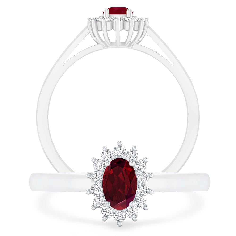 White Gold - Garnet