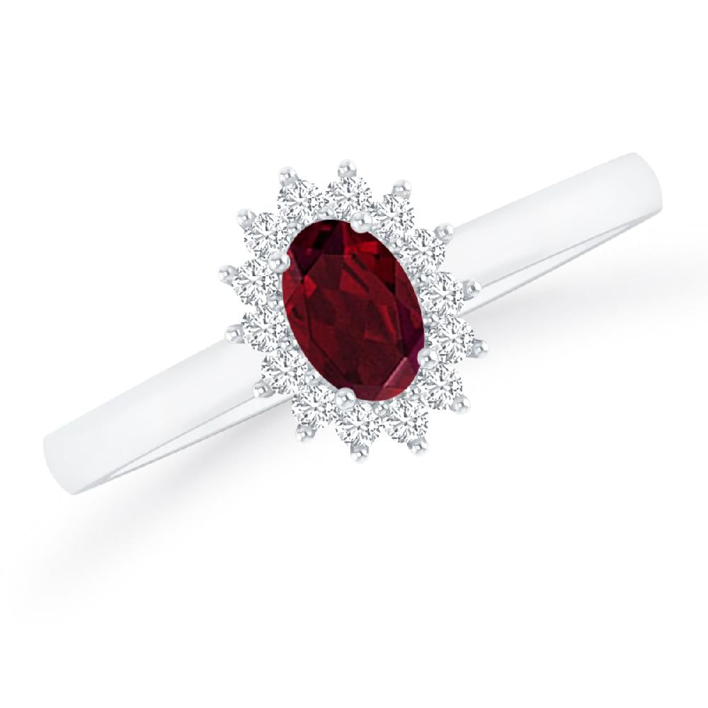 White Gold - Garnet