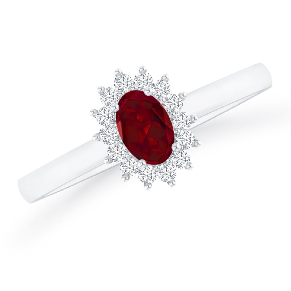 White Gold - Garnet