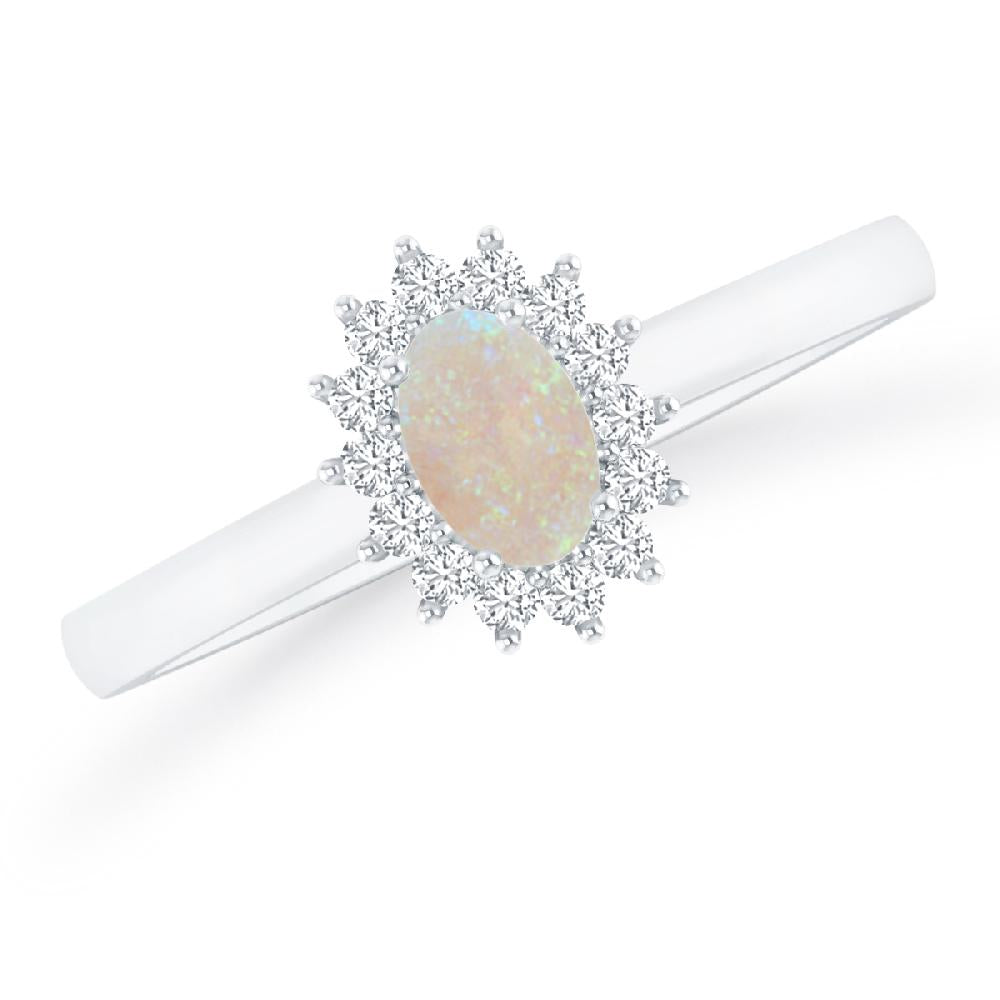 White Gold - Opal