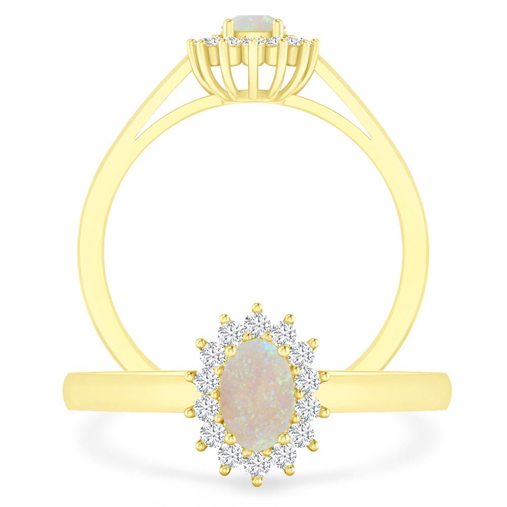 Yellow Gold - Opal