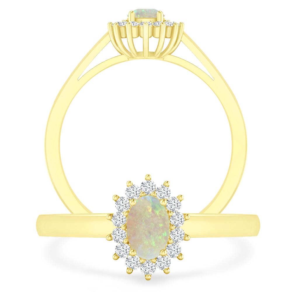 Yellow Gold - Opal