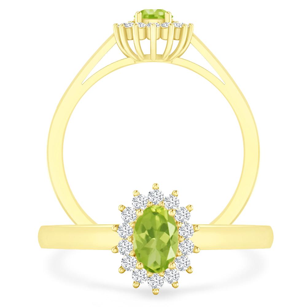 Yellow Gold - Peridot