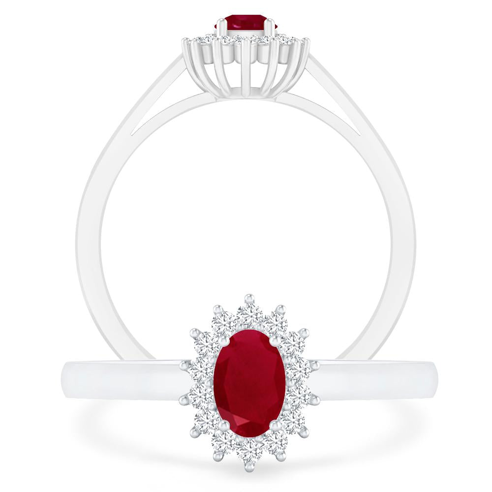 White Gold - Ruby