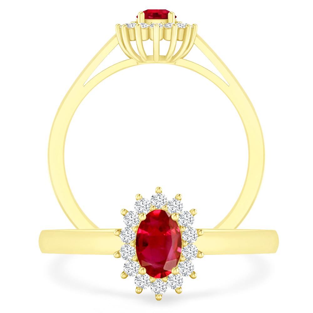 Yellow Gold - Ruby