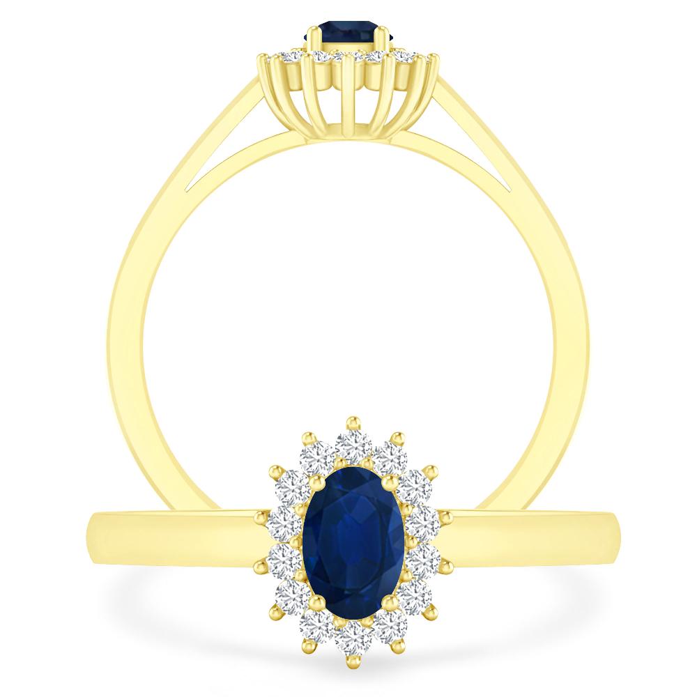 Yellow Gold - Sapphire