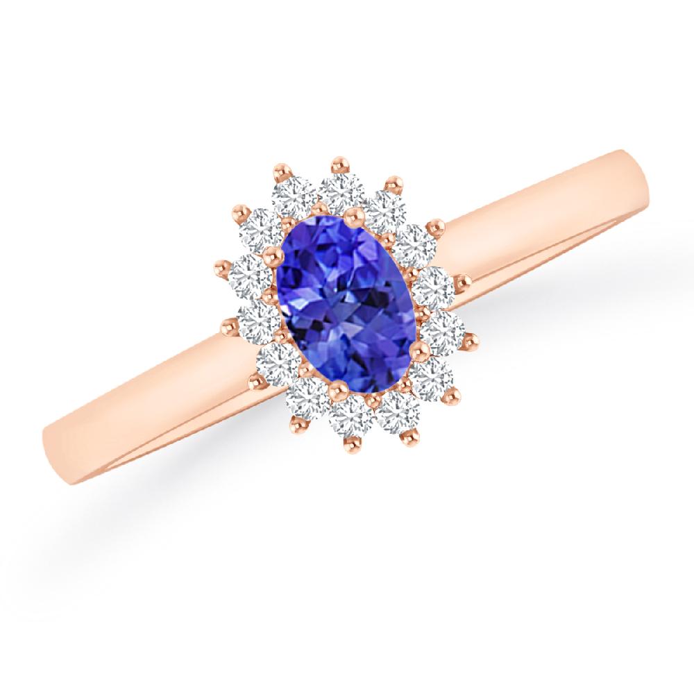 Rose Gold - Tanzanite