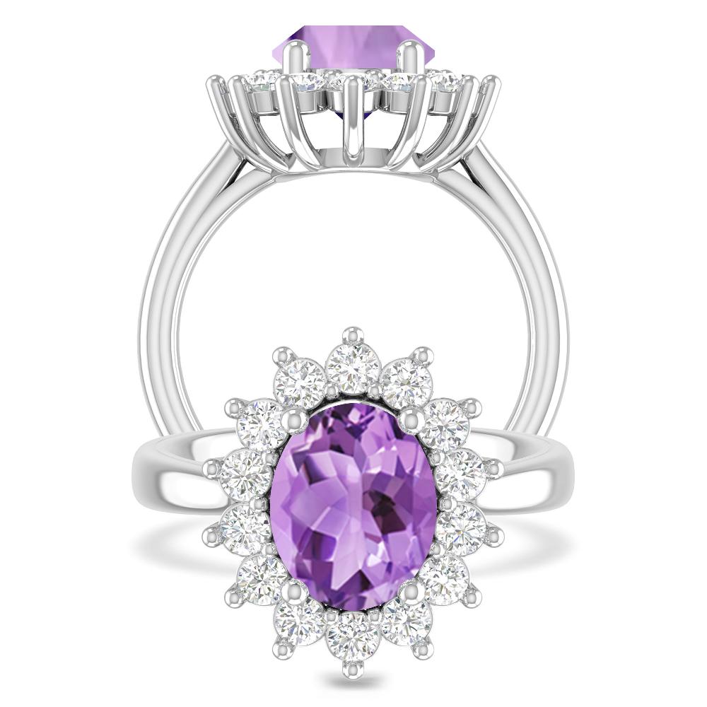 White Gold - Amethyst