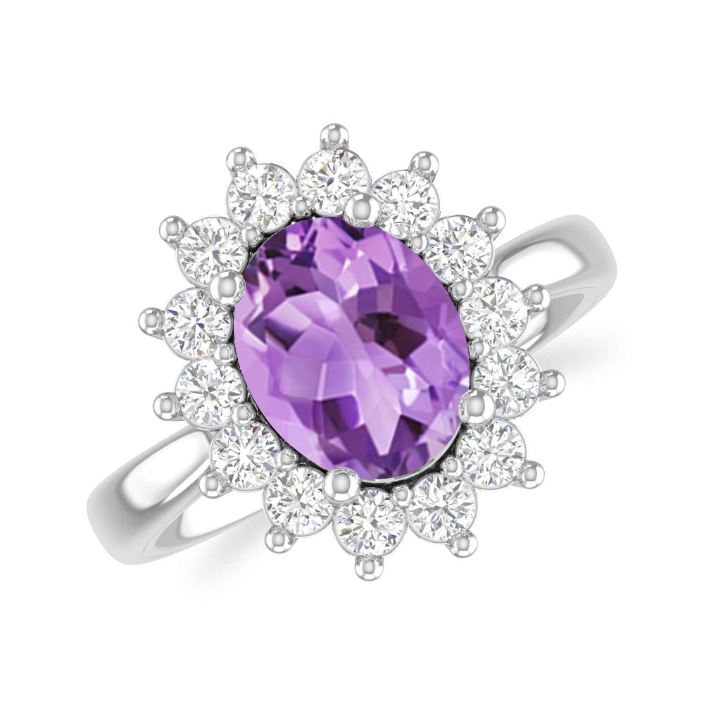 White Gold - Amethyst