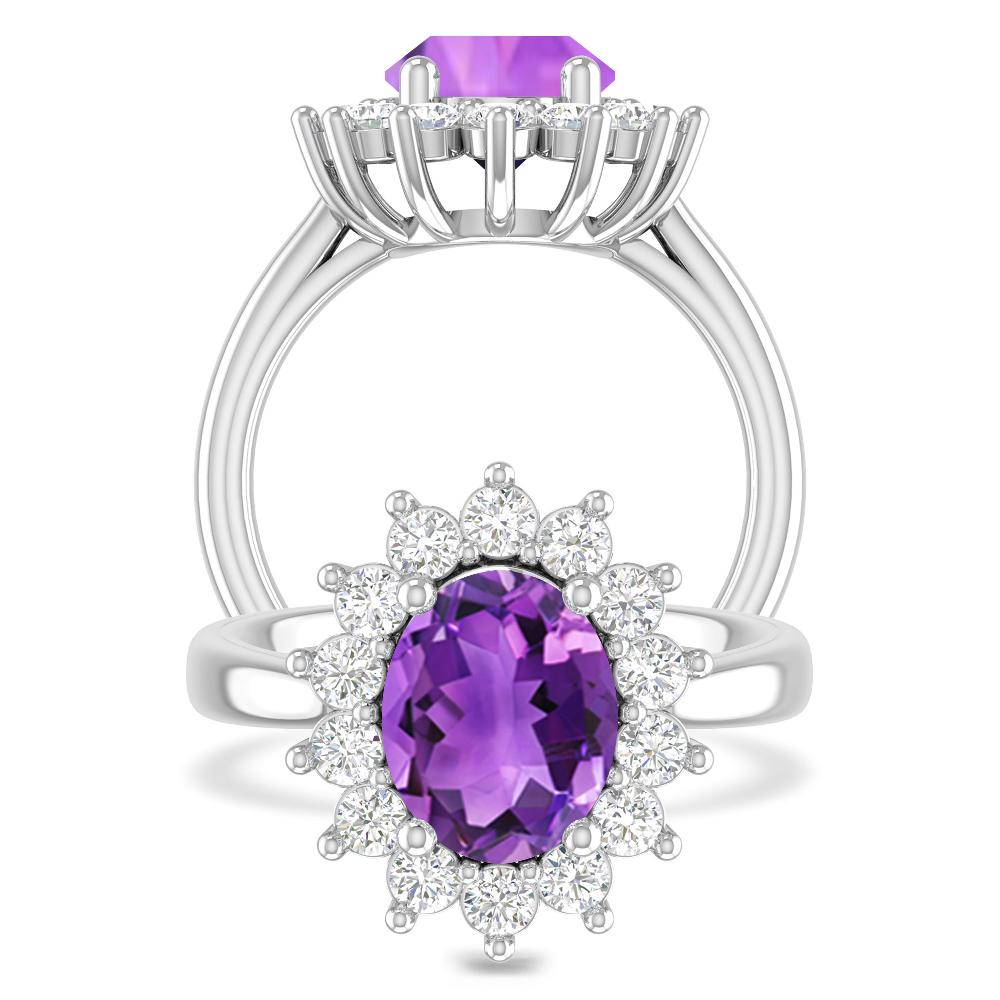 White Gold - Amethyst