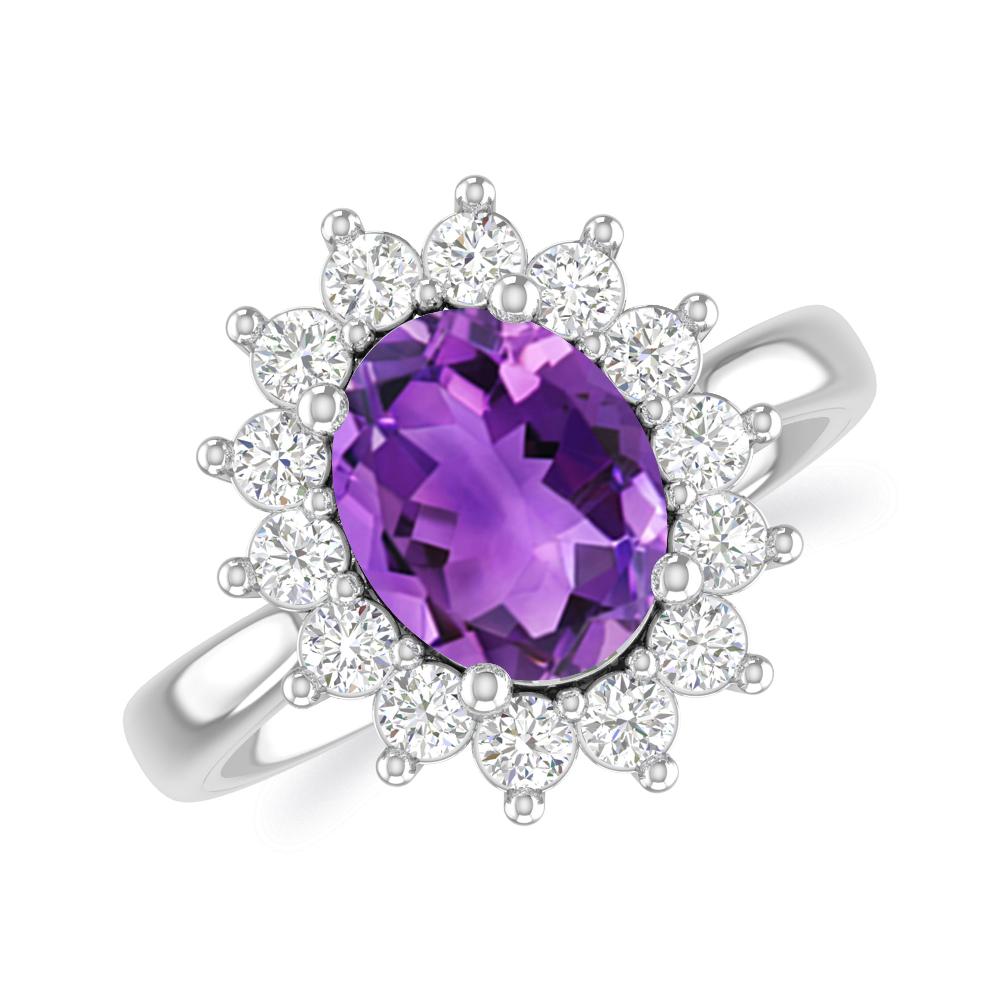 White Gold - Amethyst