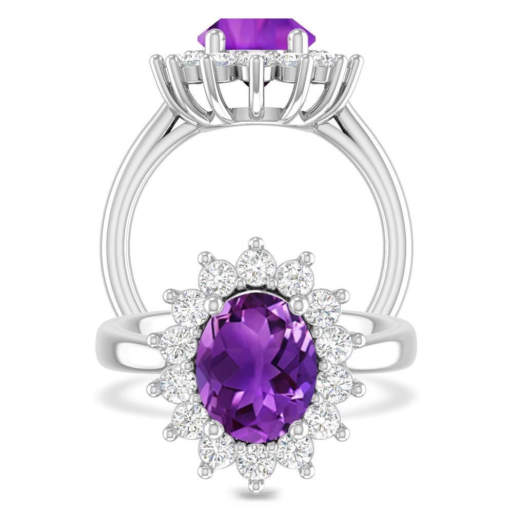 White Gold - Amethyst