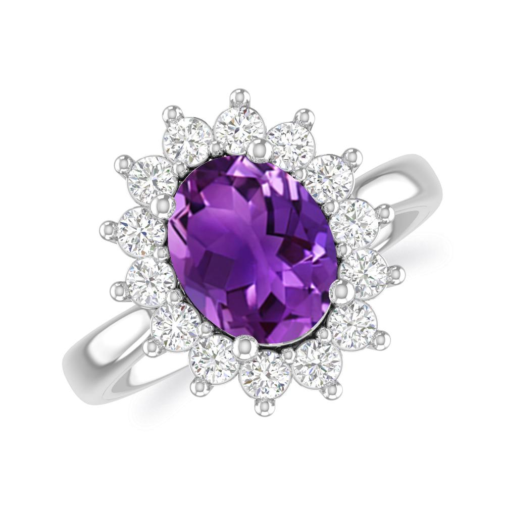 White Gold - Amethyst