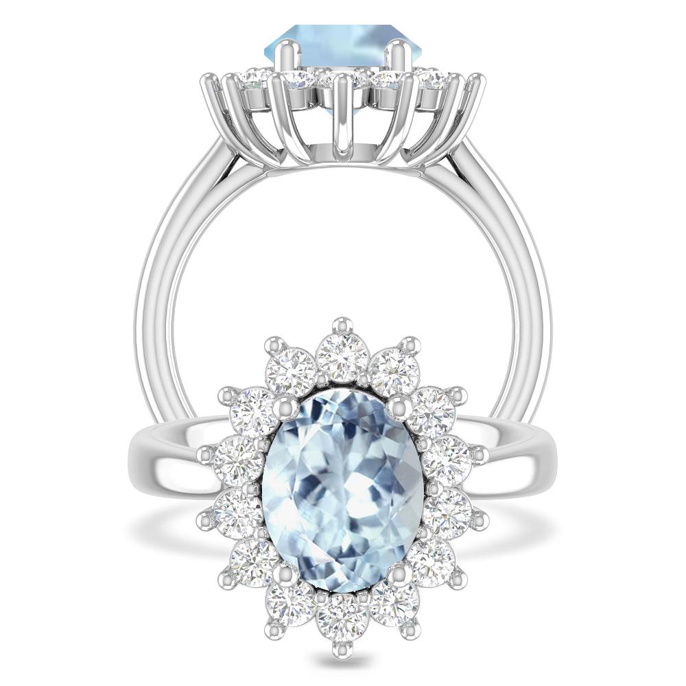 White Gold - Aquamarine