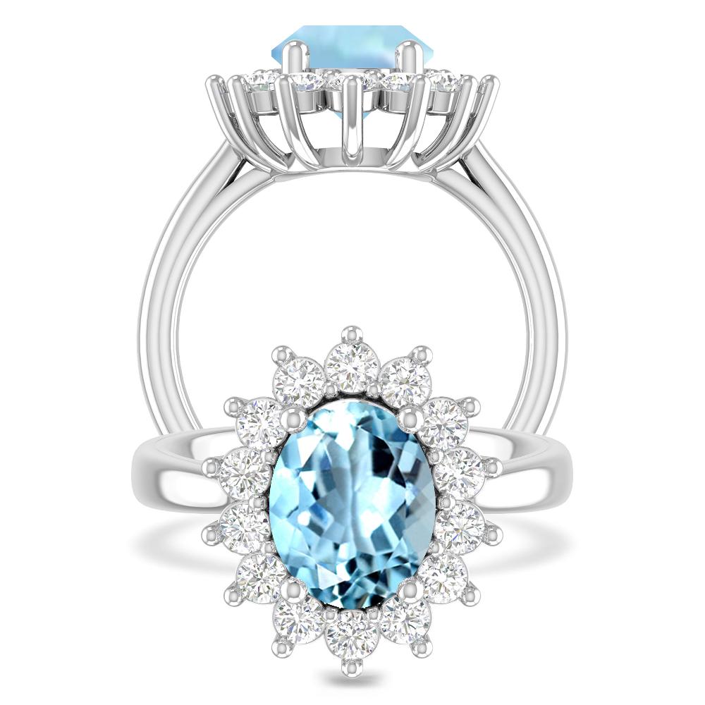 White Gold - Aquamarine