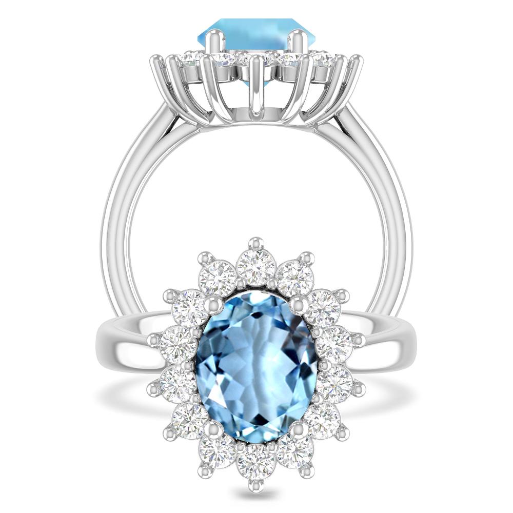White Gold - Aquamarine