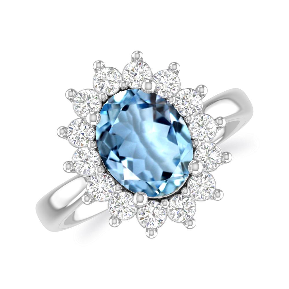 White Gold - Aquamarine