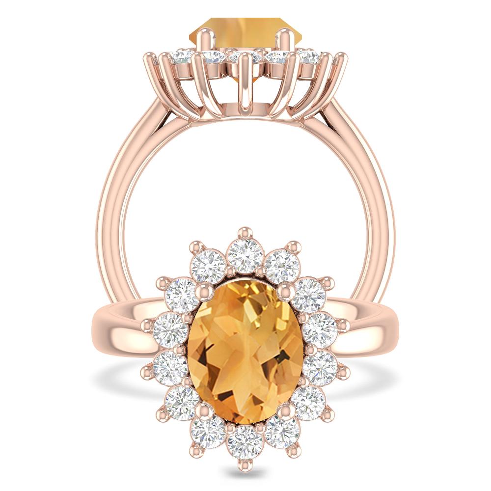 Rose Gold - Citrine