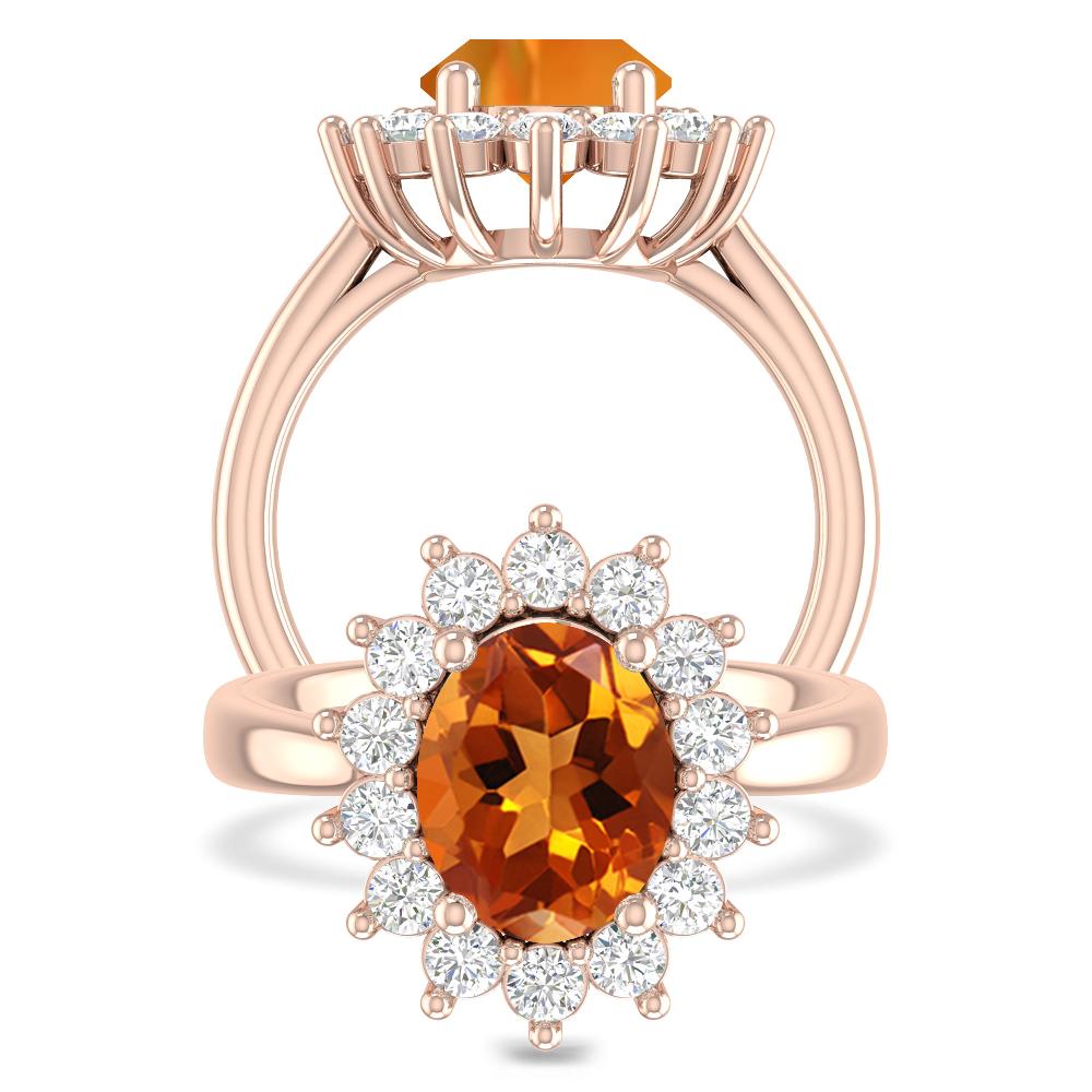 Rose Gold - Citrine