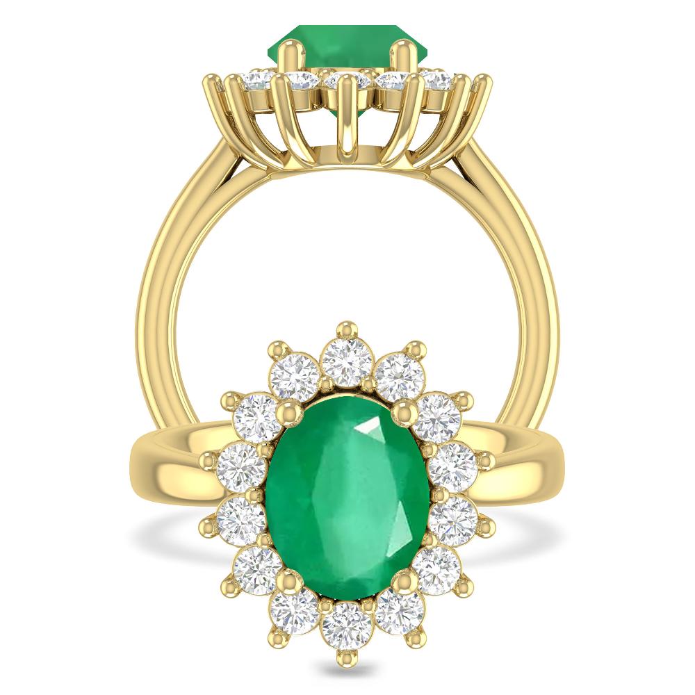 Yellow Gold - Emerald