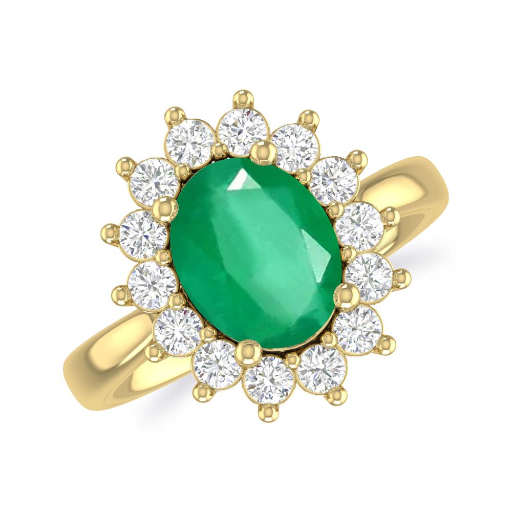 Yellow Gold - Emerald