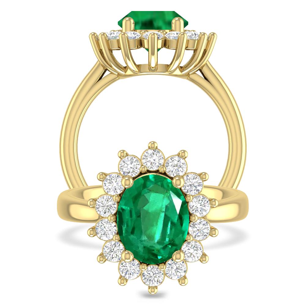 Yellow Gold - Emerald