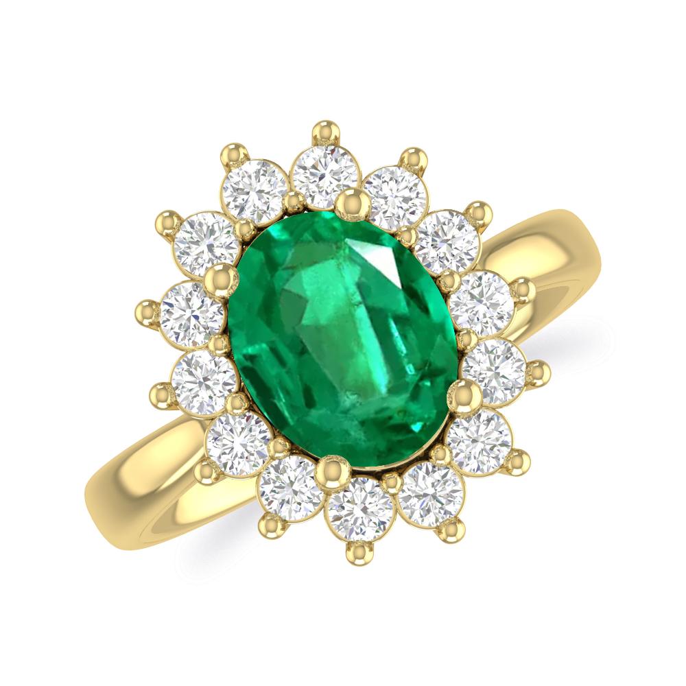 Yellow Gold - Emerald