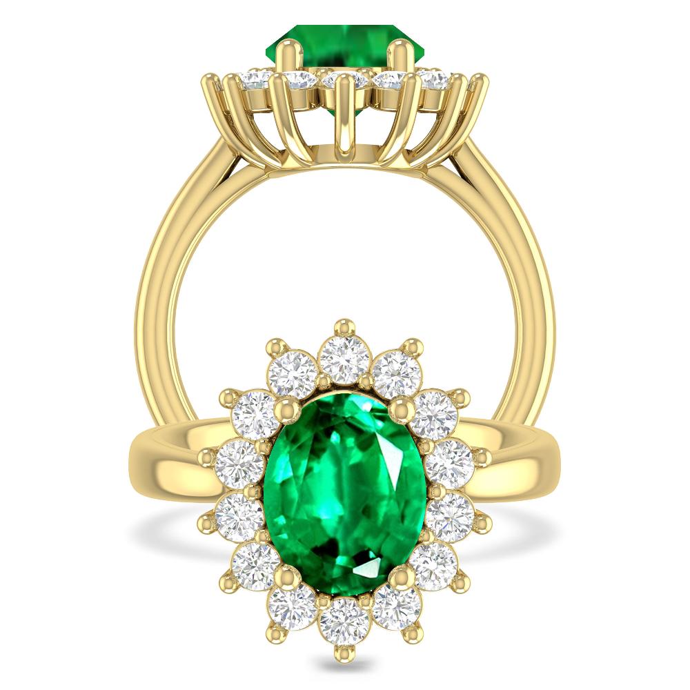 Yellow Gold - Emerald