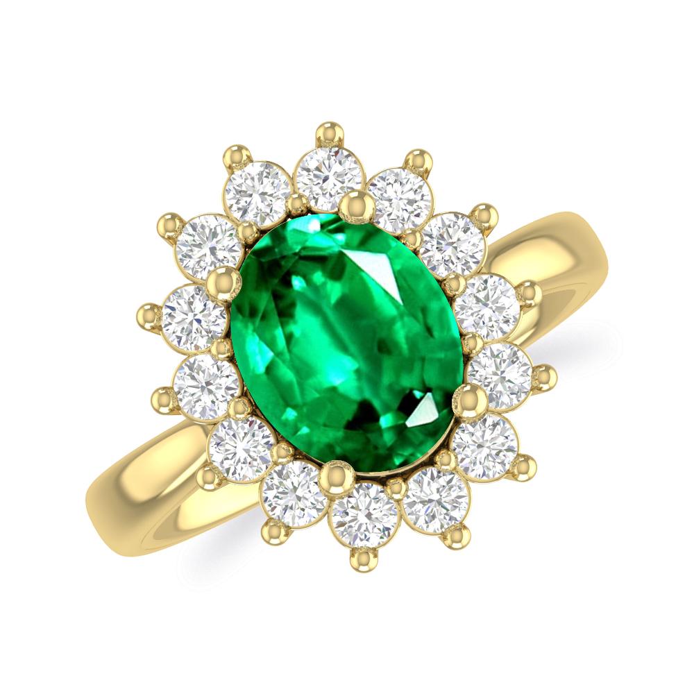 Yellow Gold - Emerald