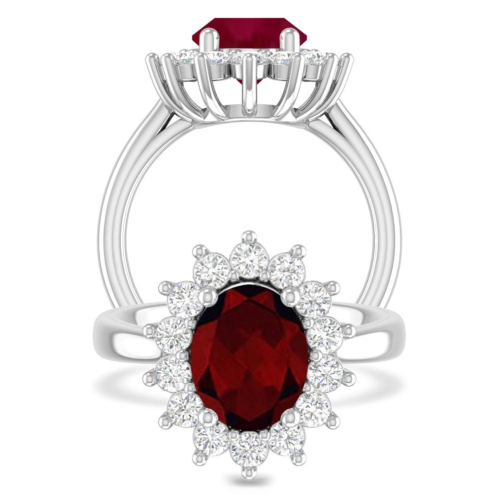 White Gold - Garnet