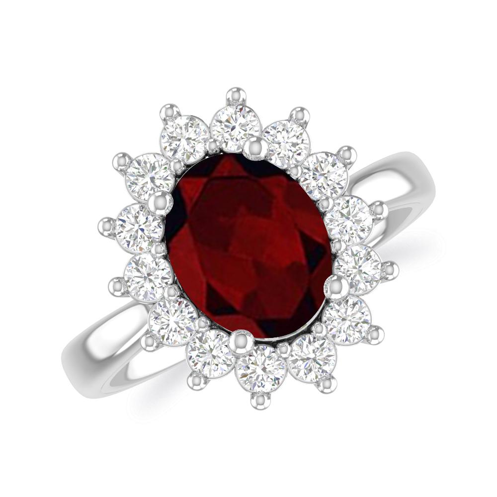 White Gold - Garnet