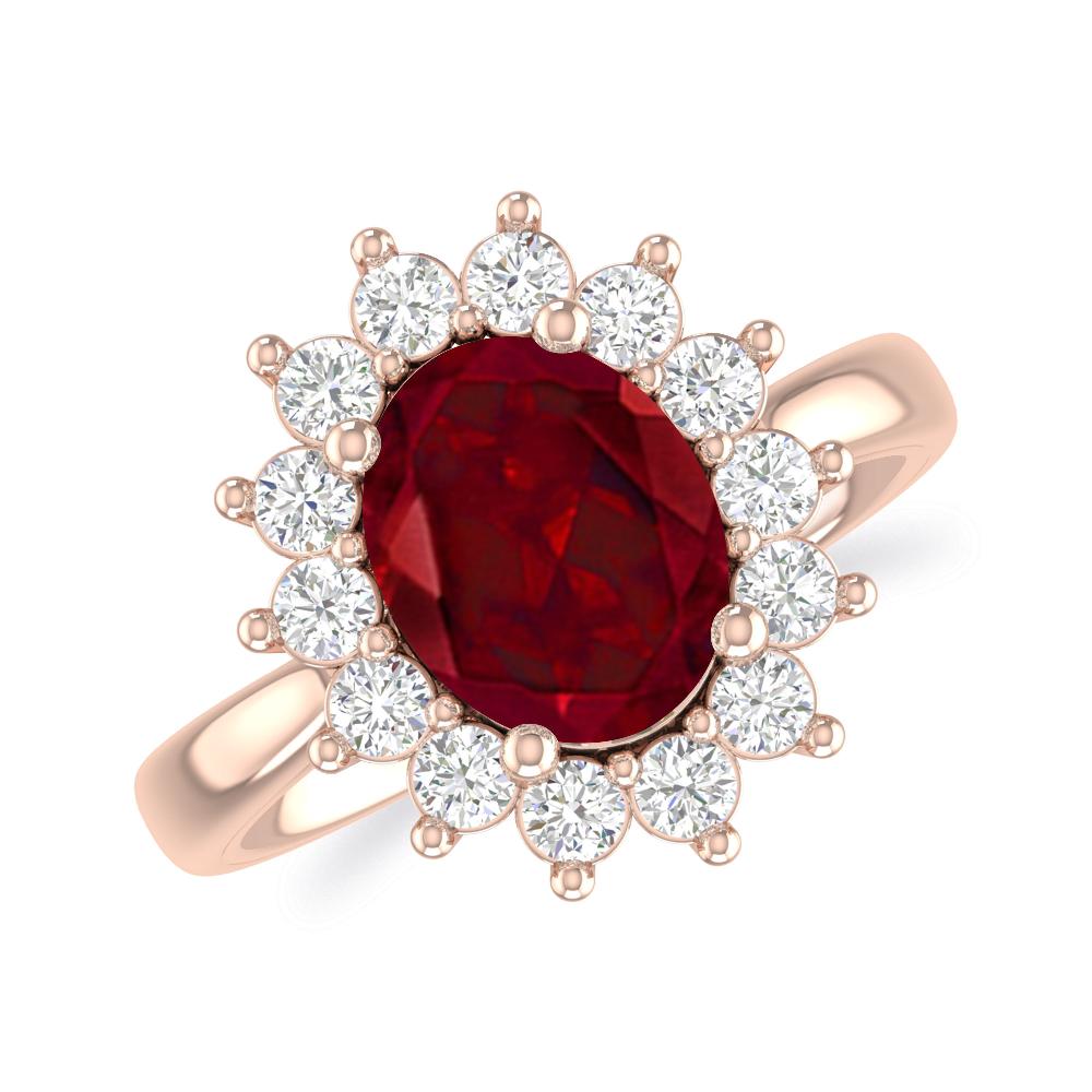 Rose Gold - Garnet