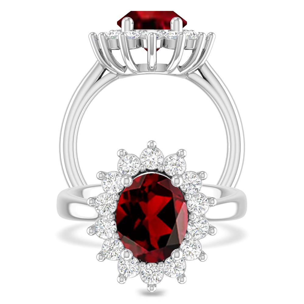 White Gold - Garnet