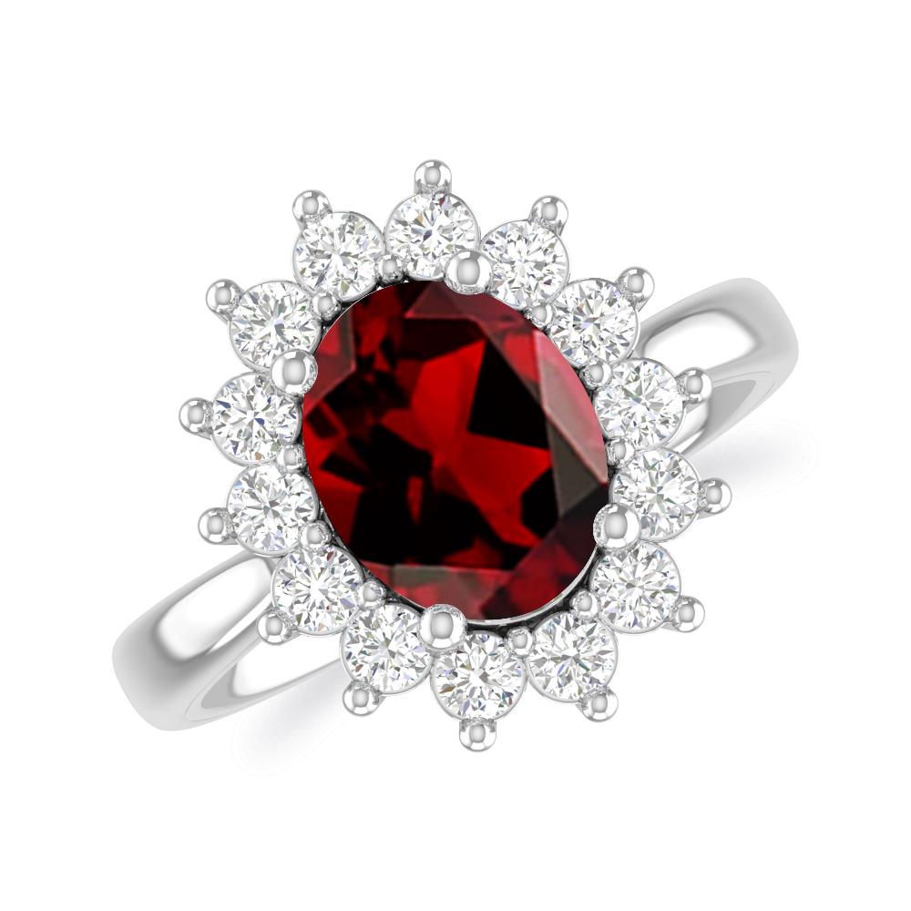 White Gold - Garnet