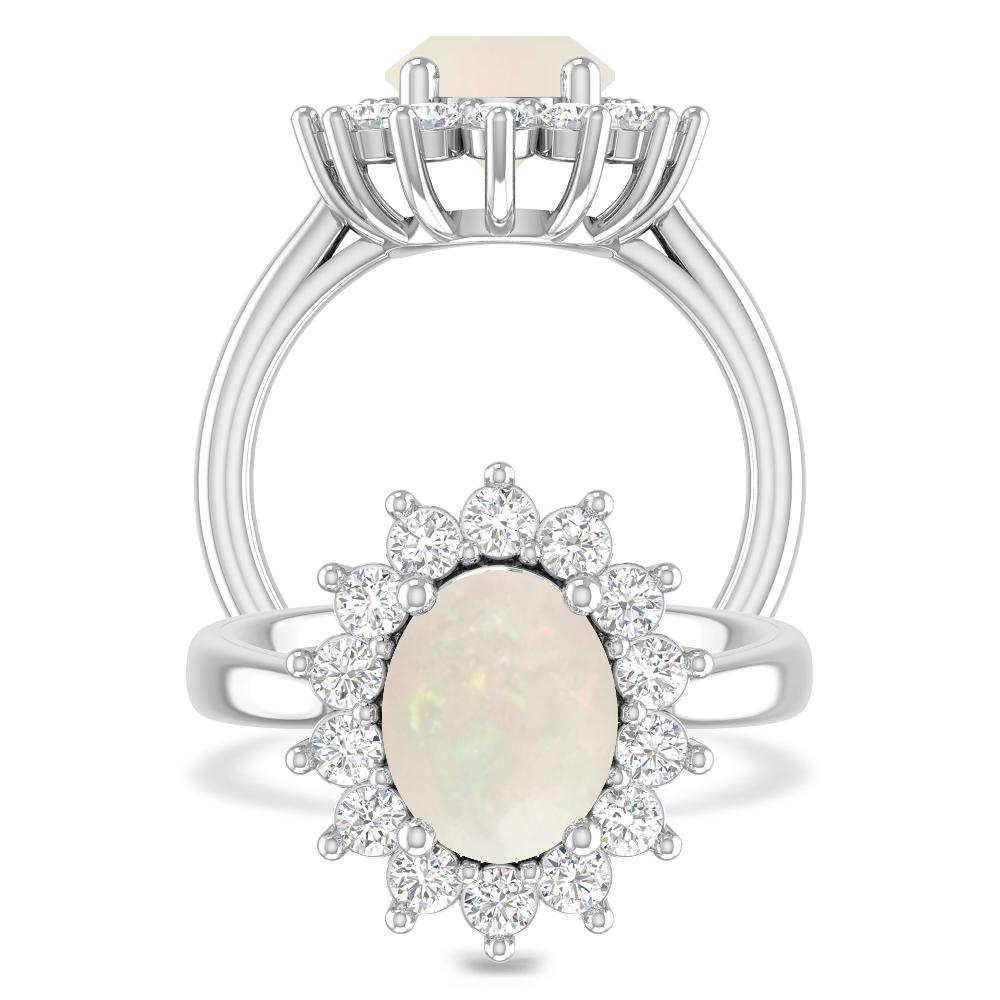 White Gold - Opal