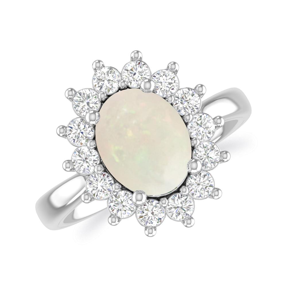 White Gold - Opal