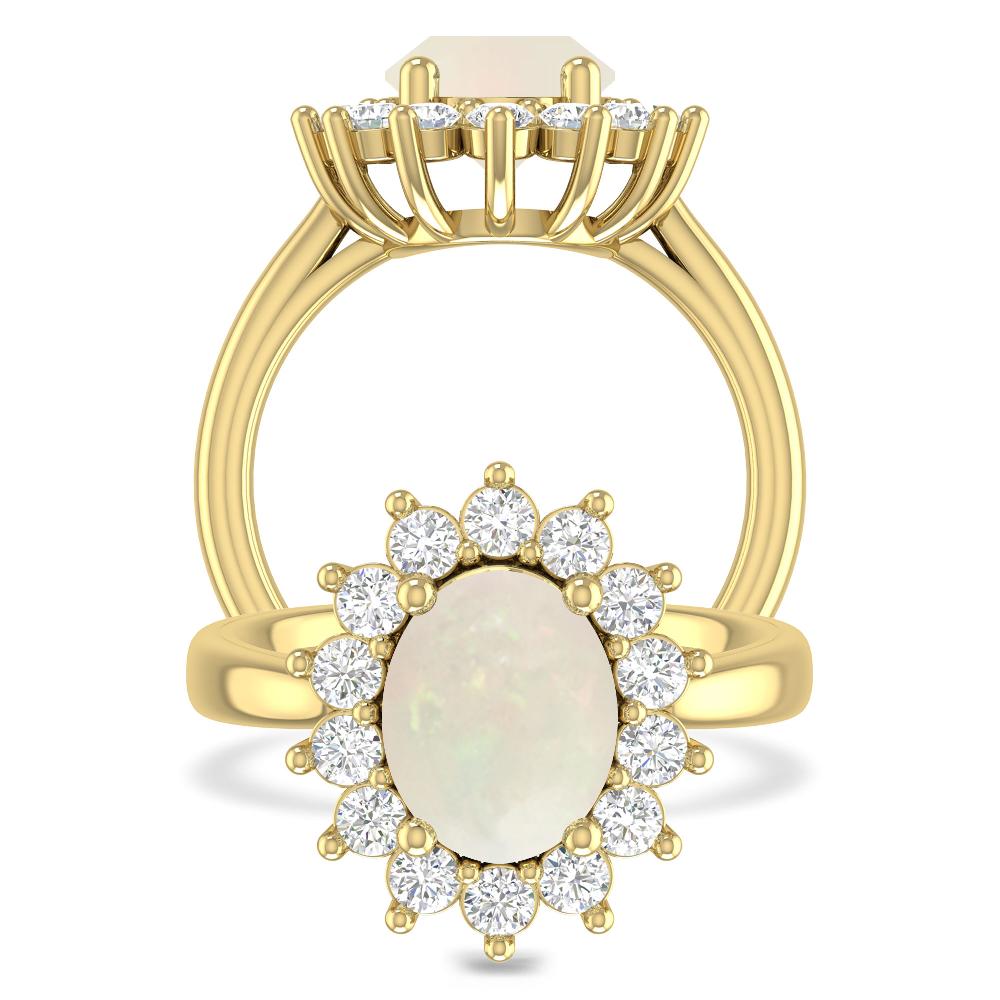 Yellow Gold - Opal