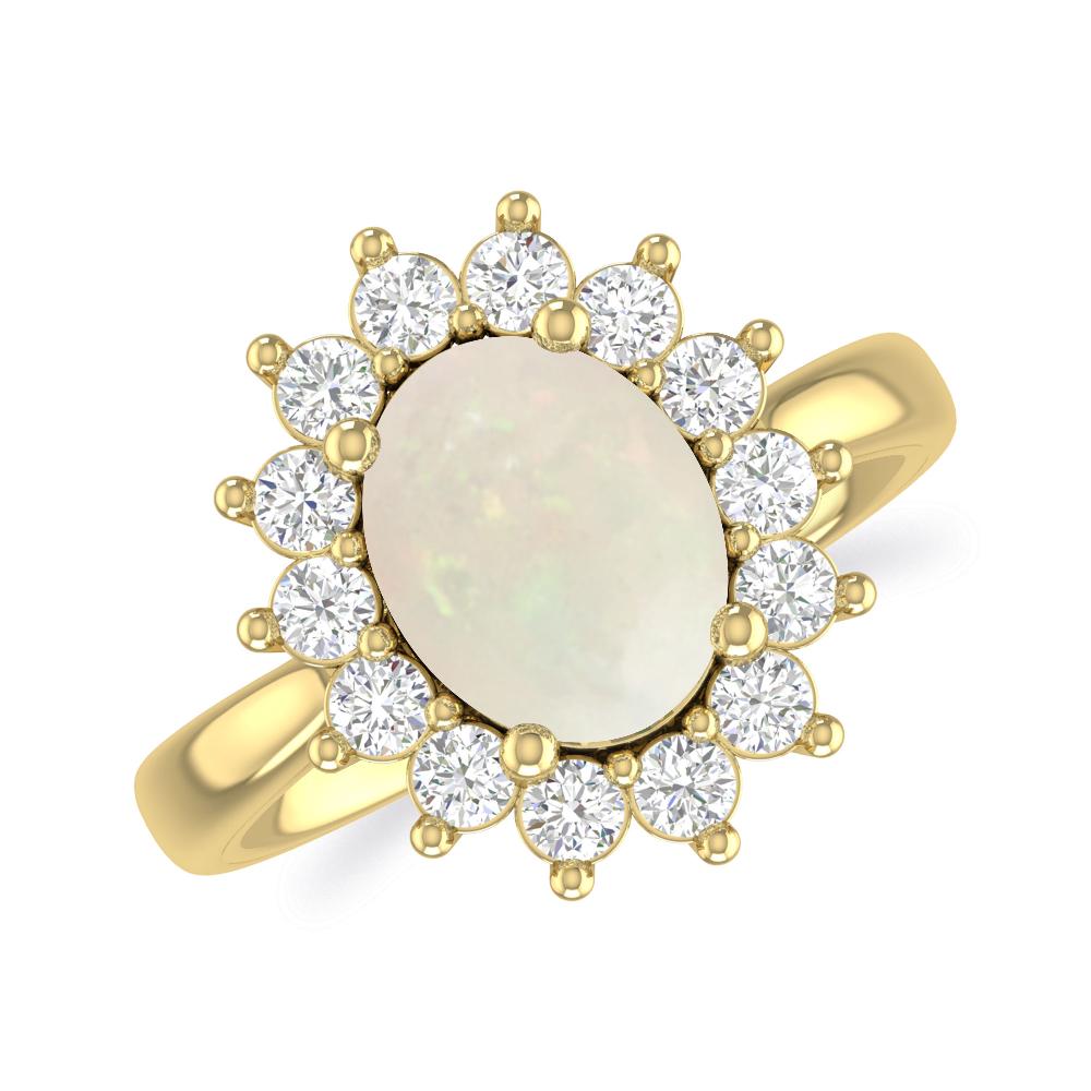 Yellow Gold - Opal