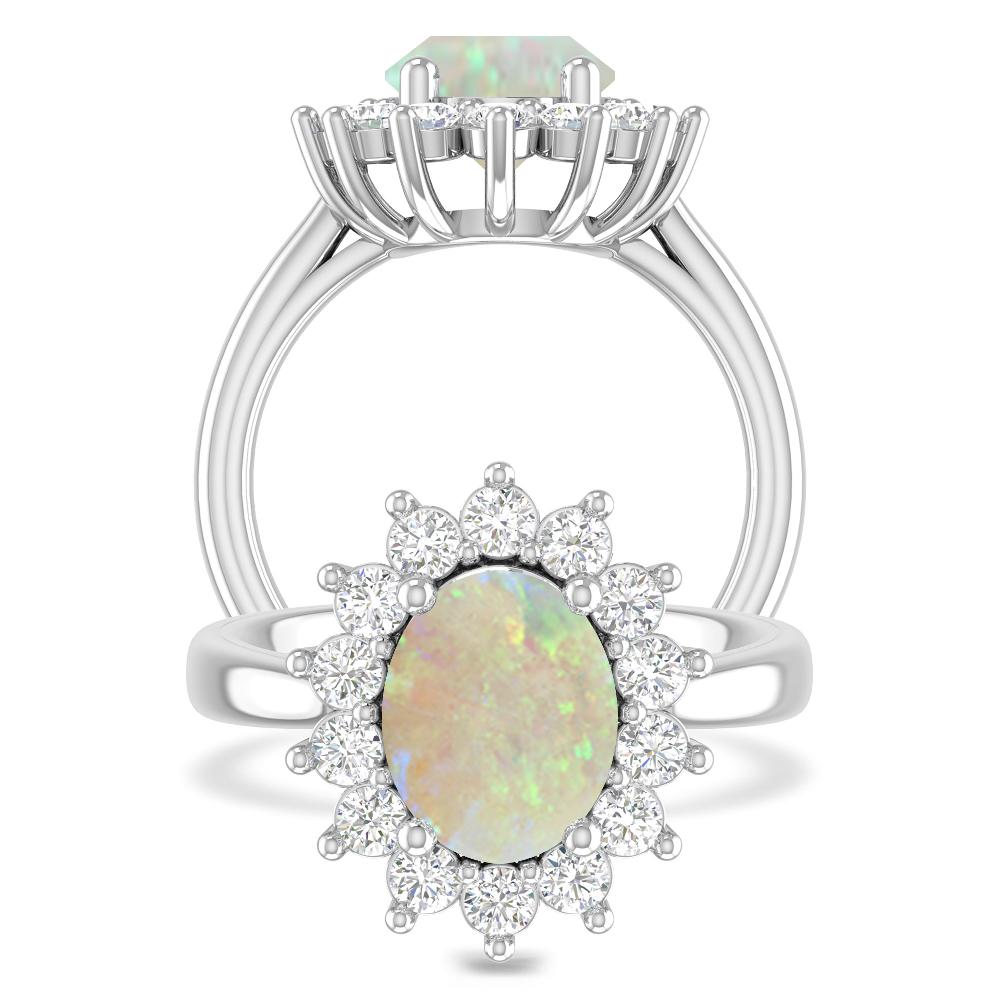 White Gold - Opal