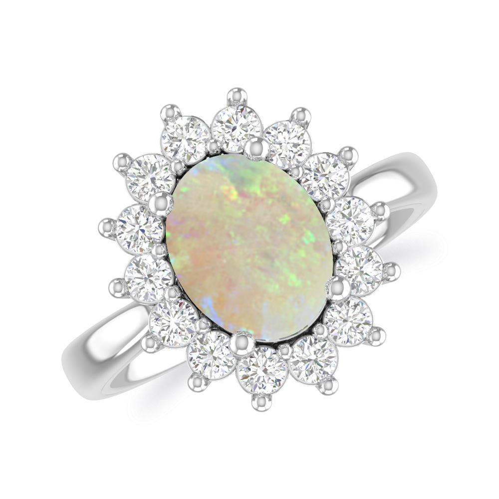 White Gold - Opal