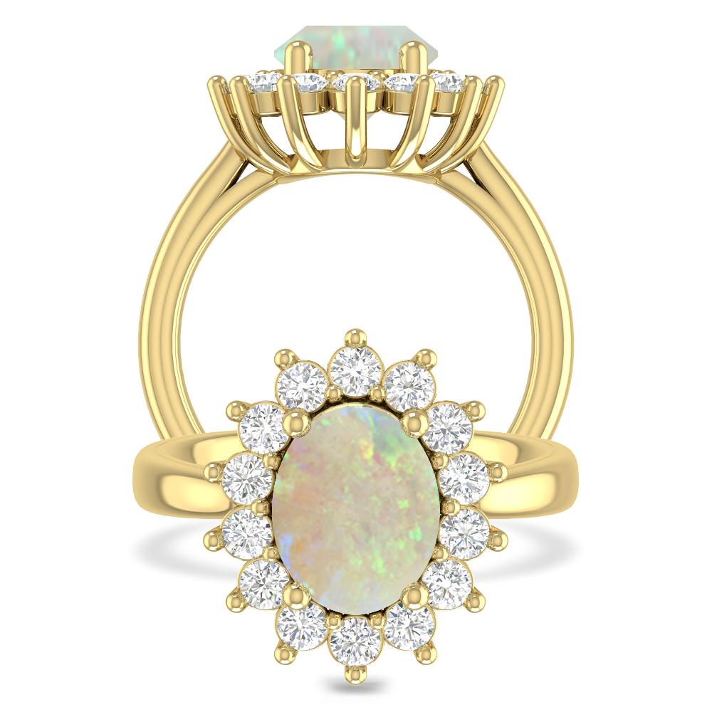 Yellow Gold - Opal