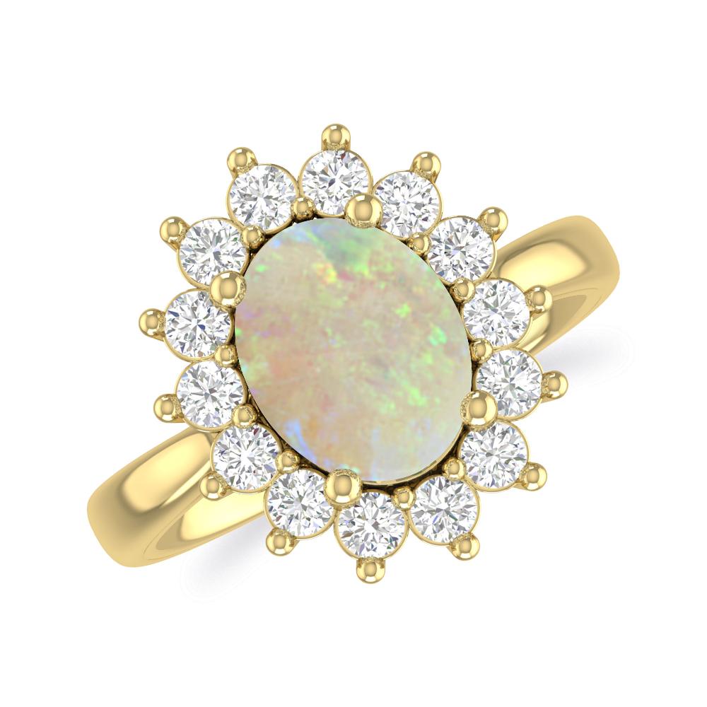 Yellow Gold - Opal