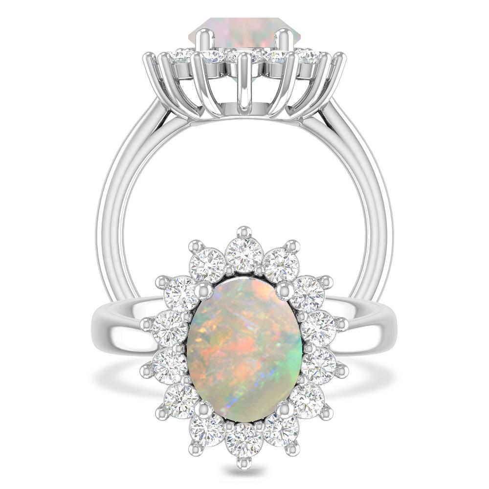 White Gold - Opal
