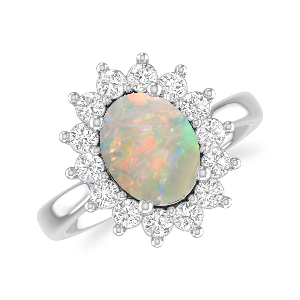 White Gold - Opal