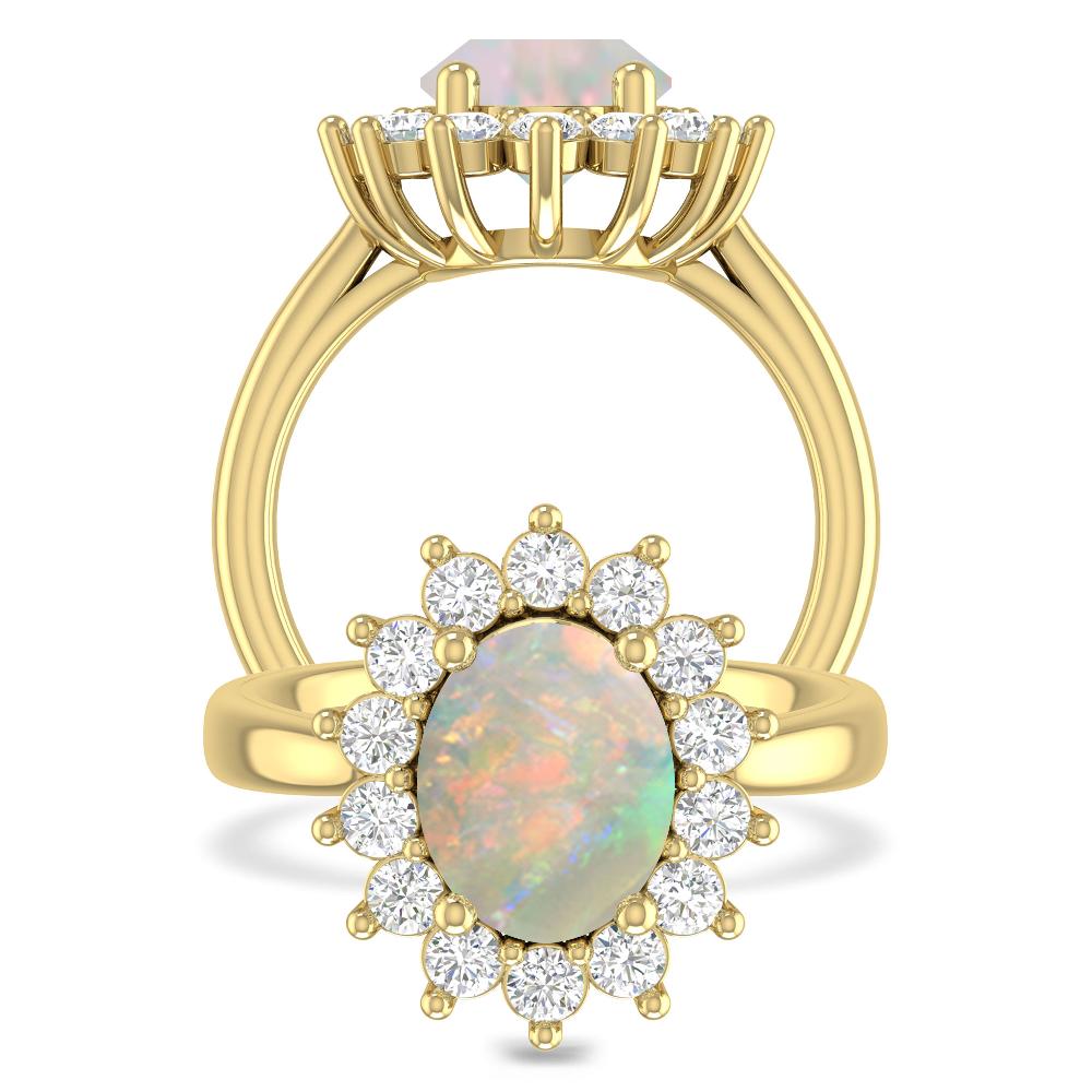 Yellow Gold - Opal
